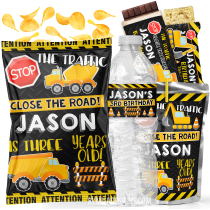 Editable Construction Birthday Party Decorations B6 Editable Construction Birthday Party Decorations B6