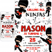 Editable Ninja Karate Birthday Party Invitation