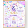 Unicorn Birthday Sign Template